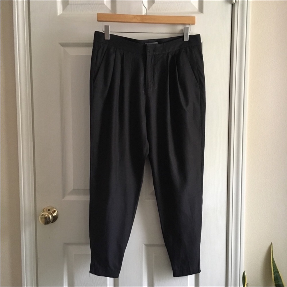 Vince Dark Blue Zippered Jogger Pants